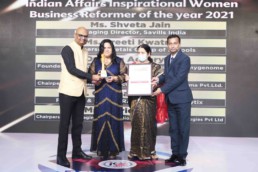 Dr Satya Vadlamani Voted As Indian Affairs Inspirational Women Business Reformer Of The Year 2021