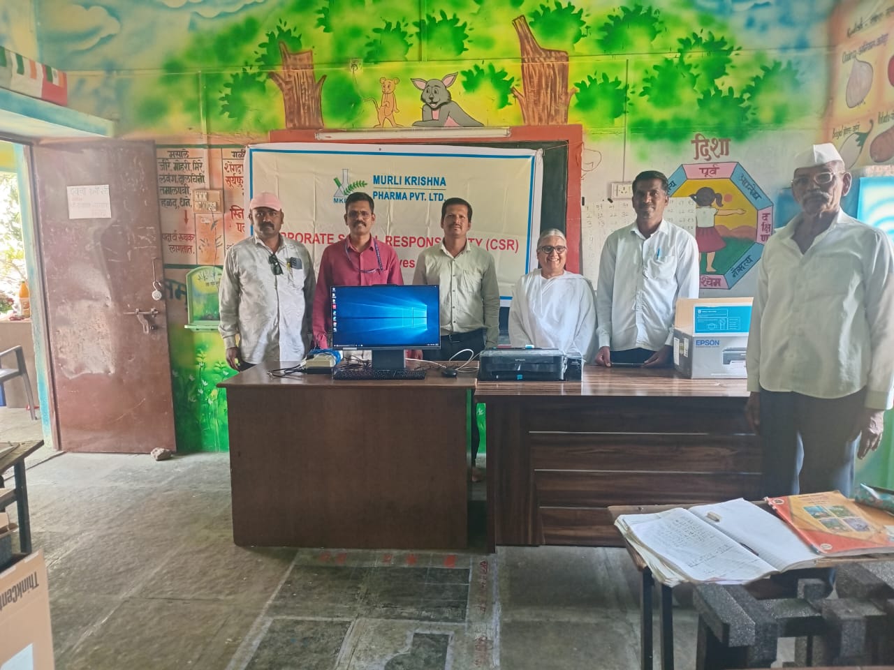 Donating laboratory equipment to Zilla Parishad School - Mar 2025